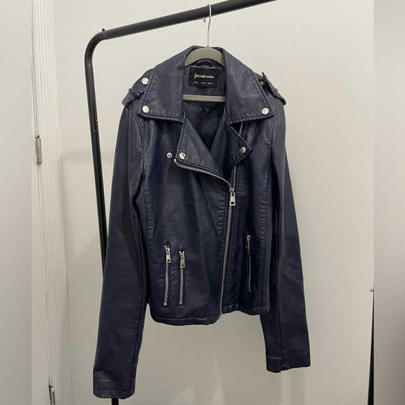 Stradivarius vegan leather biker jacket - Picture 1 of 2
